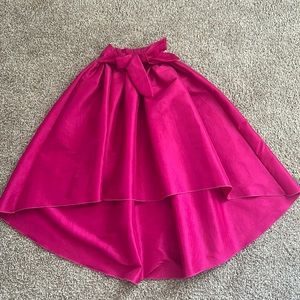 Kafe Design Women's Red Ball Gown Skirt Taffeta front tie Ball Gown Skirt Size M